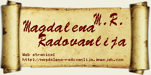 Magdalena Radovanlija vizit kartica
